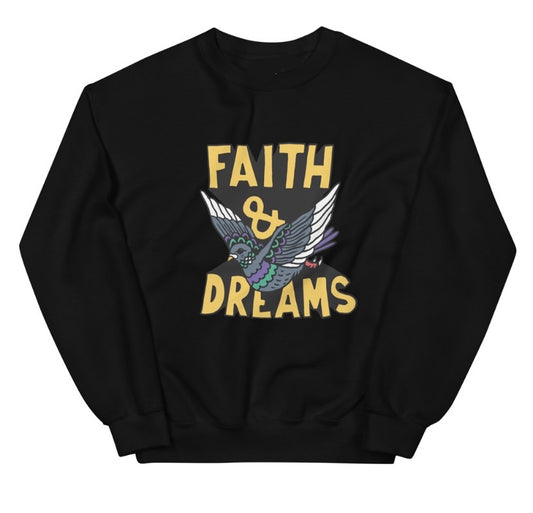 Faith & Dreams Spread your wings crew neck